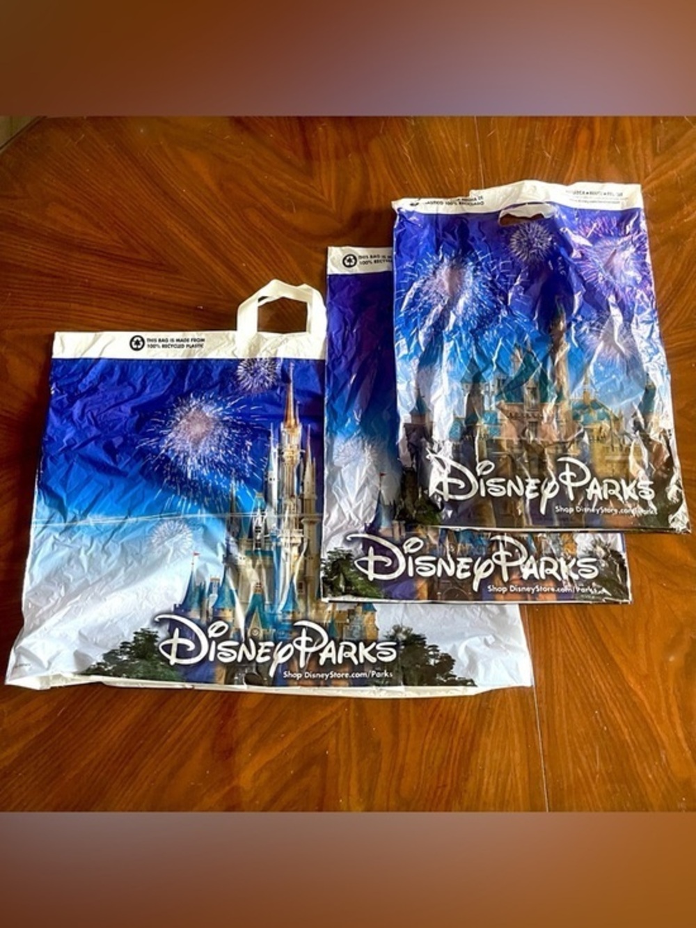 3! Disney Parks Blue and White Castle Bags!